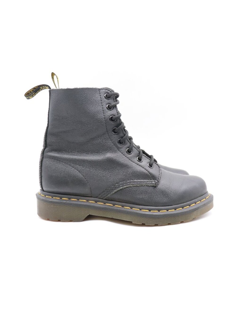 Doc Dr. Martens Pascal 1460 Women's 7 Black  Soft Leather Boots Combat Shoes